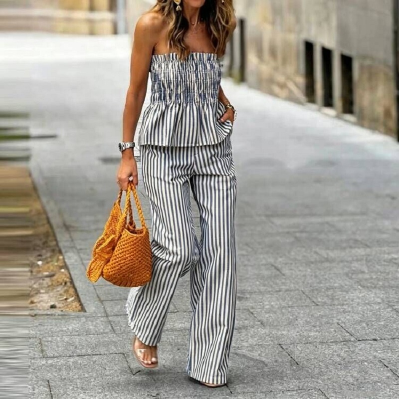 Strapless Bra Backless - Conjunto de Verano con Estampado a