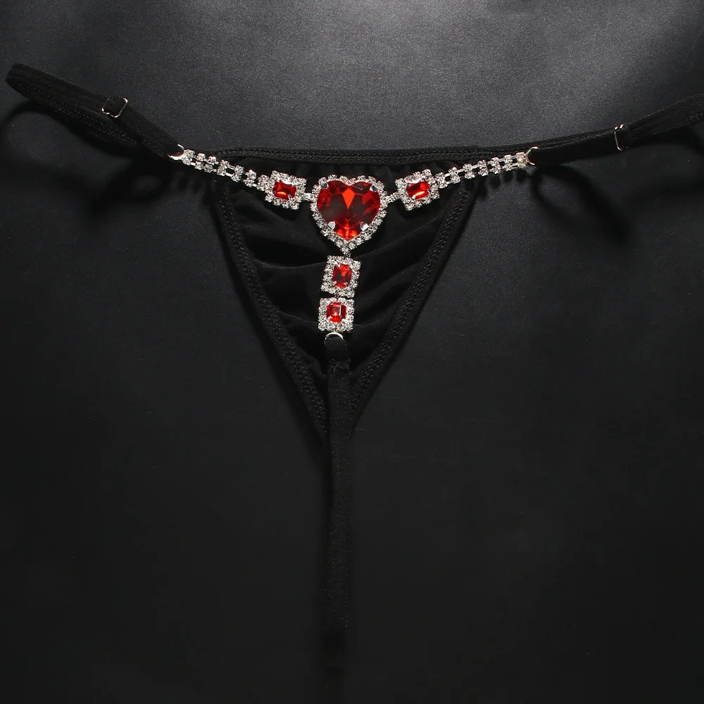 Tanga de corazón de cristal ro - Thong Bikini Women reseña y precio
